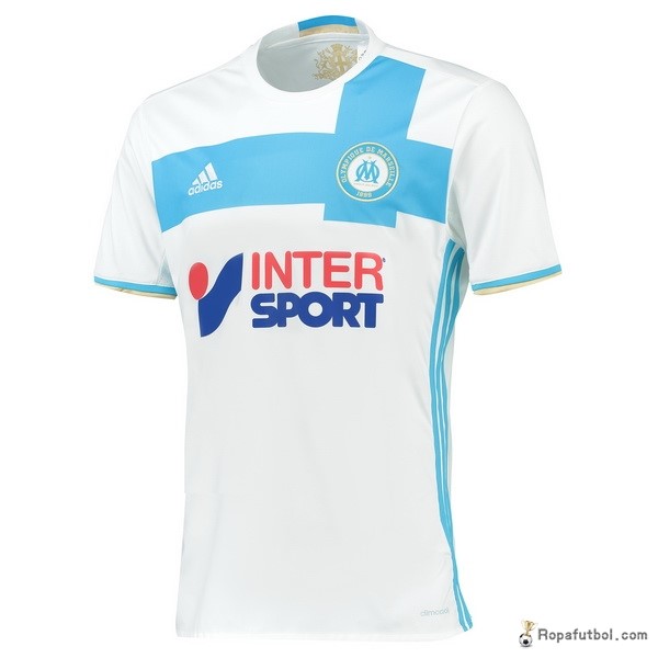 Tailandia Camiseta Marsella Replica Primera Ropa 2016/17 Blanco